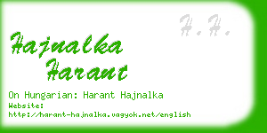 hajnalka harant business card